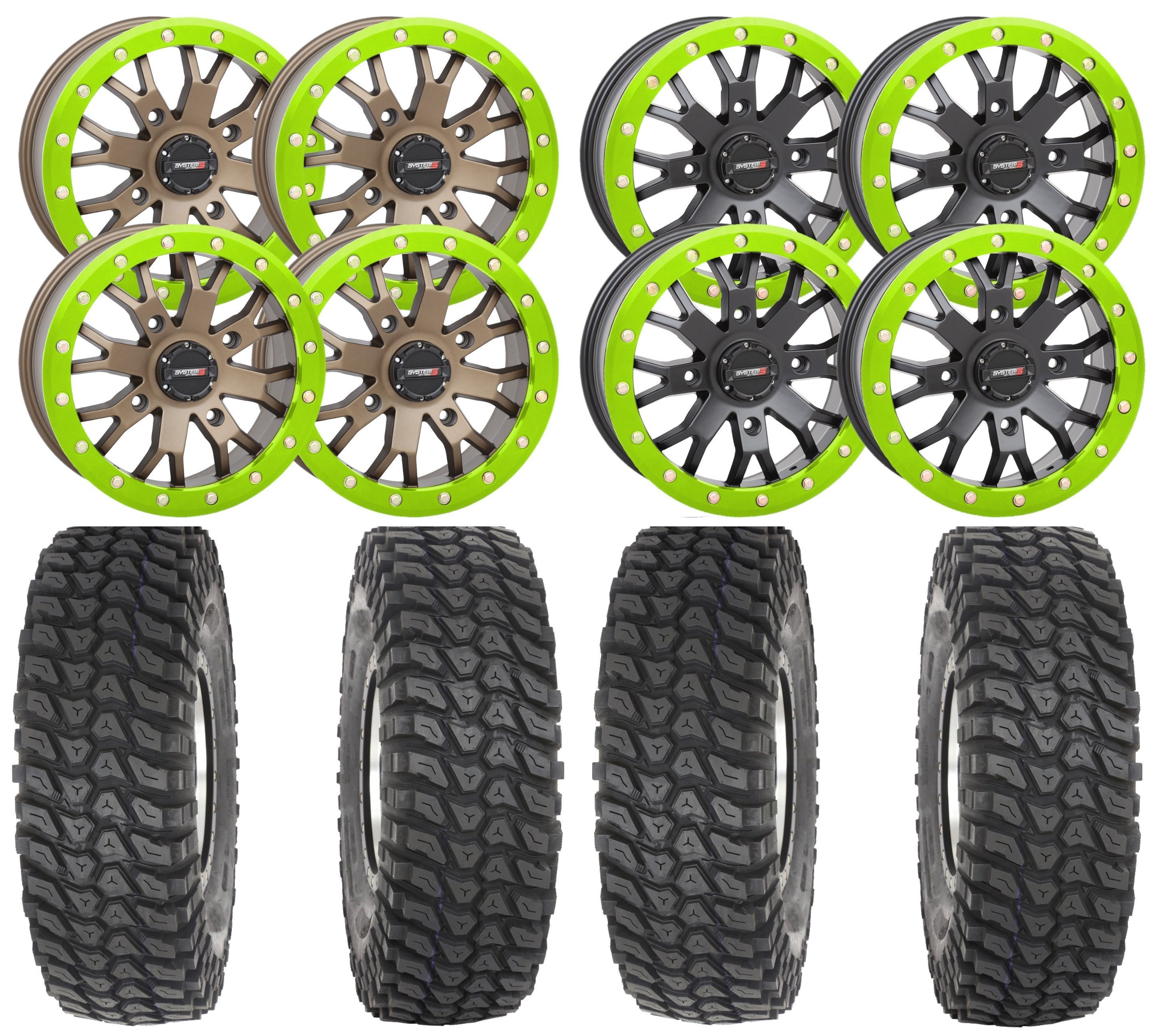 Custom Green Car Rims