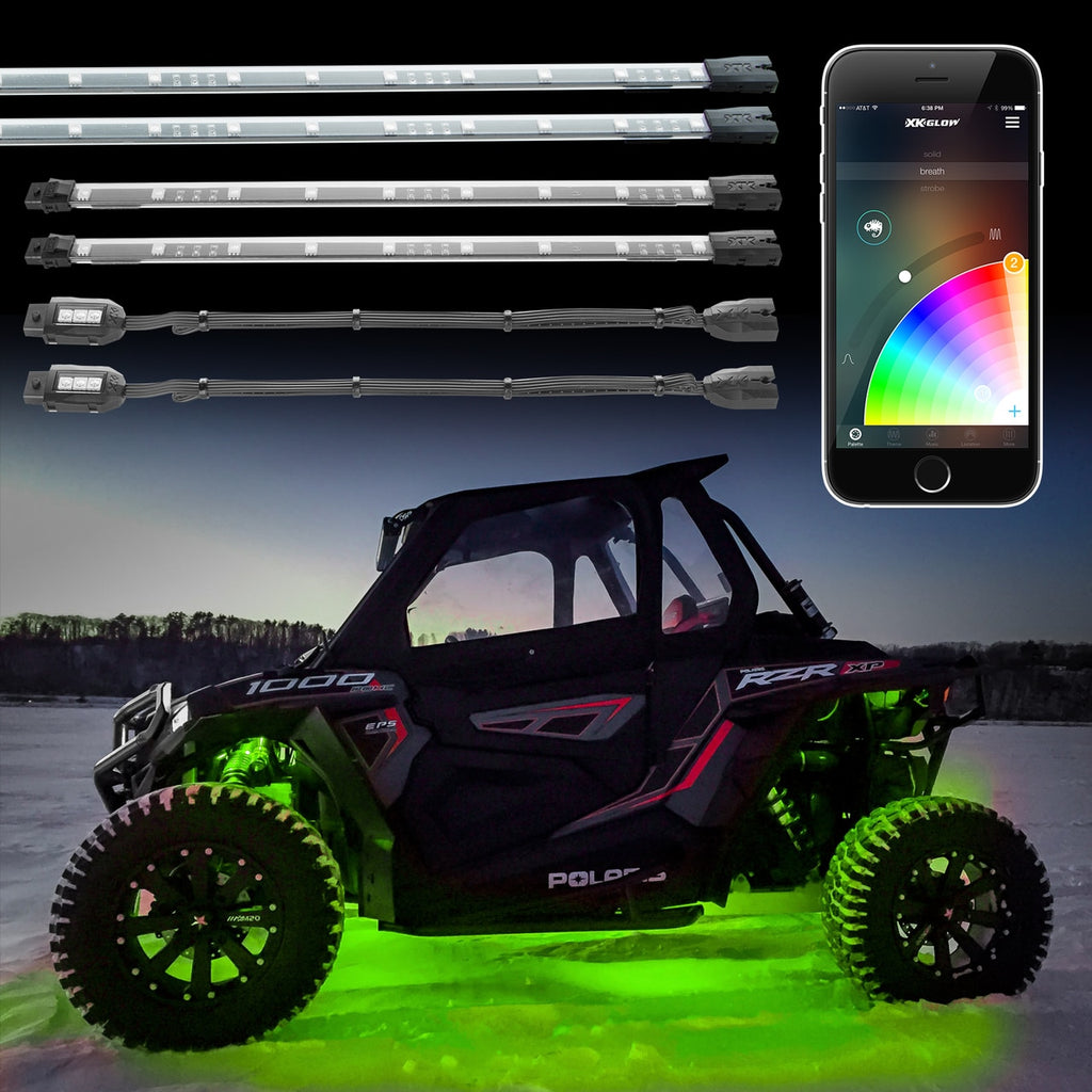 XK Glow 28PC XKCHROME RGB UTV KIT
