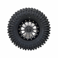 Maxxis Roxxzilla Tires + Frontline 223 Gray Beadlock-Style Wheels (Mounted Kit) – Set of 4 | 4/137