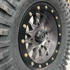 Maxxis Roxxzilla Tires + Frontline 223 Gray Beadlock-Style Wheels (Mounted Kit) – Set of 4 | 4/137