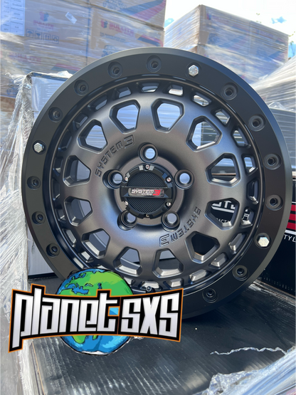 System 3 SB6 Gunmetal Grey Beadlock Wheels – UTV