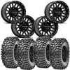 Raceline Podium Beadlock Wheel and Maxxis Roxxzilla Tire Kit
