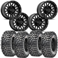 Raceline Podium Beadlock Wheel and Maxxis Roxxzilla Tire Kit