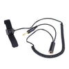 AVIATION VELCRO MOUNT PUSH TO TALK (PTT) COIL CORD