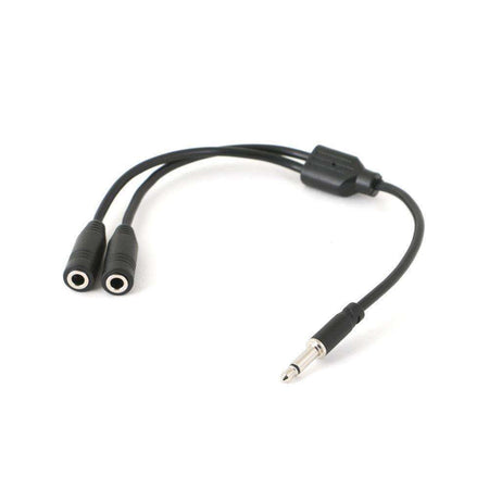 3.5MM MONO PLUG Y-SPLITTER FOR EXTERNAL SPEAKERS