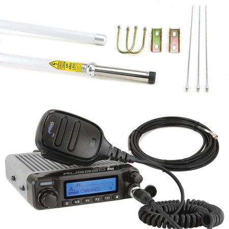 BASE CAMP - DIGITAL M1 MOBILE RADIO WITH FIBERGLASS ANTENNA BASE KIT