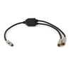 6-PIN TO DUAL 6-PIN INTERCOM AUXILIARY PORT SPLITTER CABLE