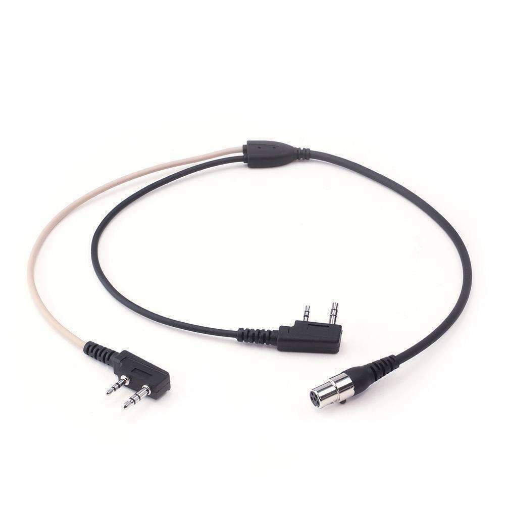 2-PIN RADIO SPLITTER FOR LISTEN ONLY AND TRANSMIT/LISTEN