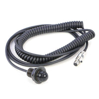 HOLE MOUNT STEERING WHEEL PUSH TO TALK CABLE (PTT) WITH COIL CORD FOR INTERCOMS