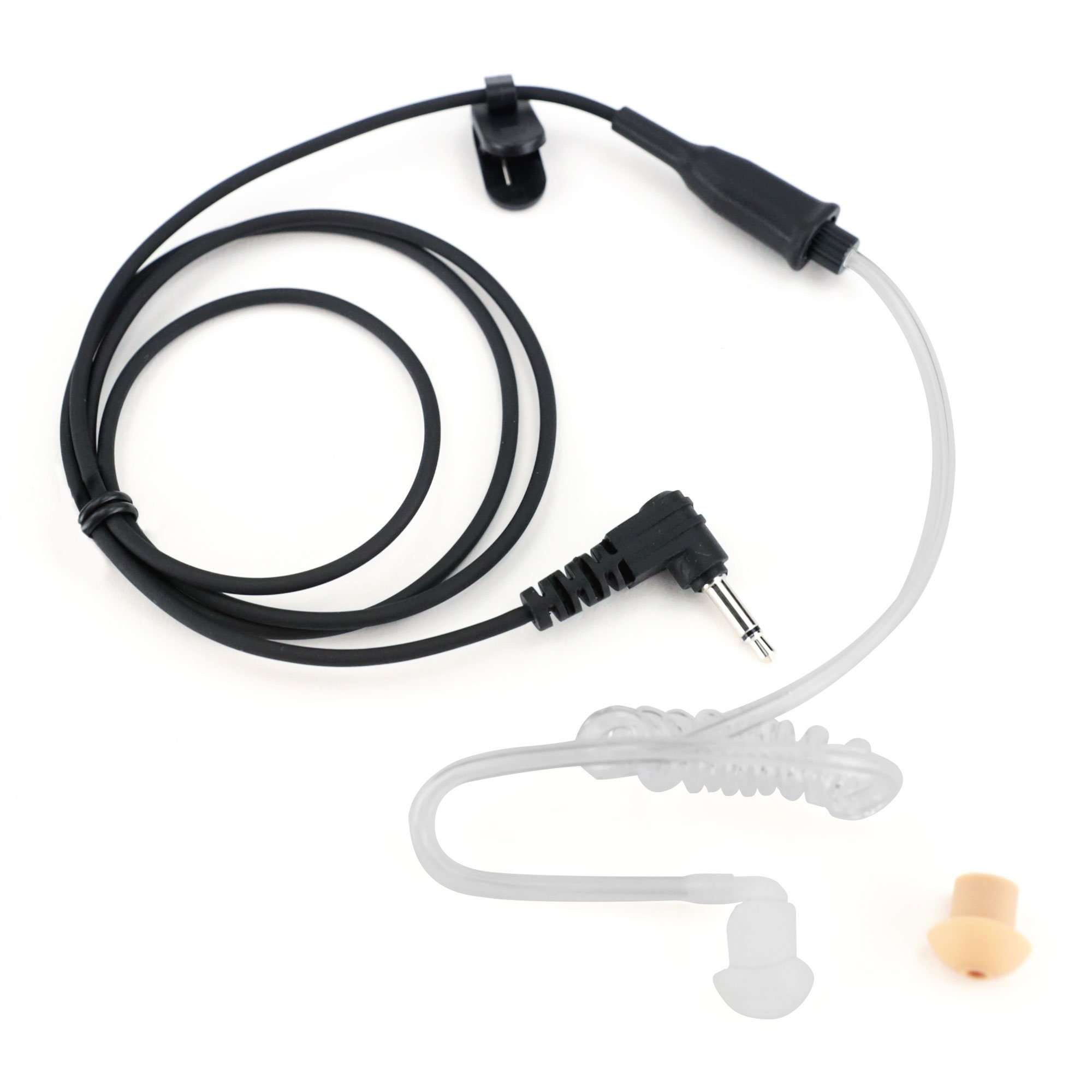 LISTEN-ONLY ACOUSTIC EAR PIECE TUBE WITH 3.5MM PLUG