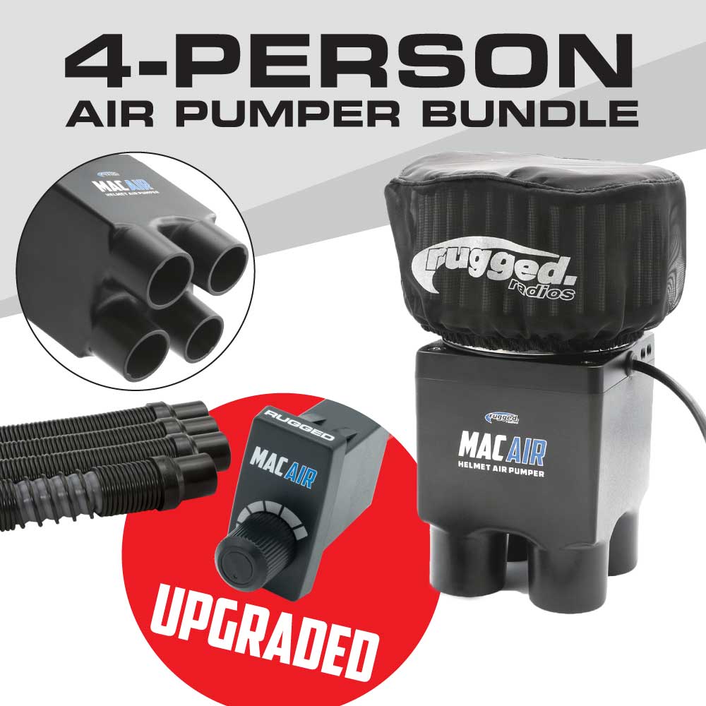 MAC AIR BUNDLE - 4 PERSON HELMET AIR PUMPER SYSTEM