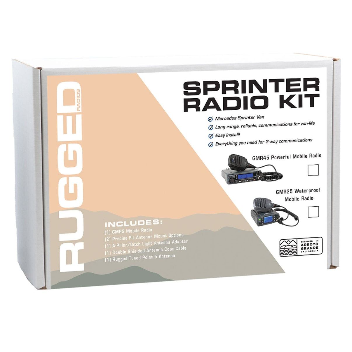 SPRINTER VAN RADIO KIT WITH GMR25 WATERPROOF MOBILE RADIO FOR 2007-PRESENT MERCEDES-BENZ SPRINTER