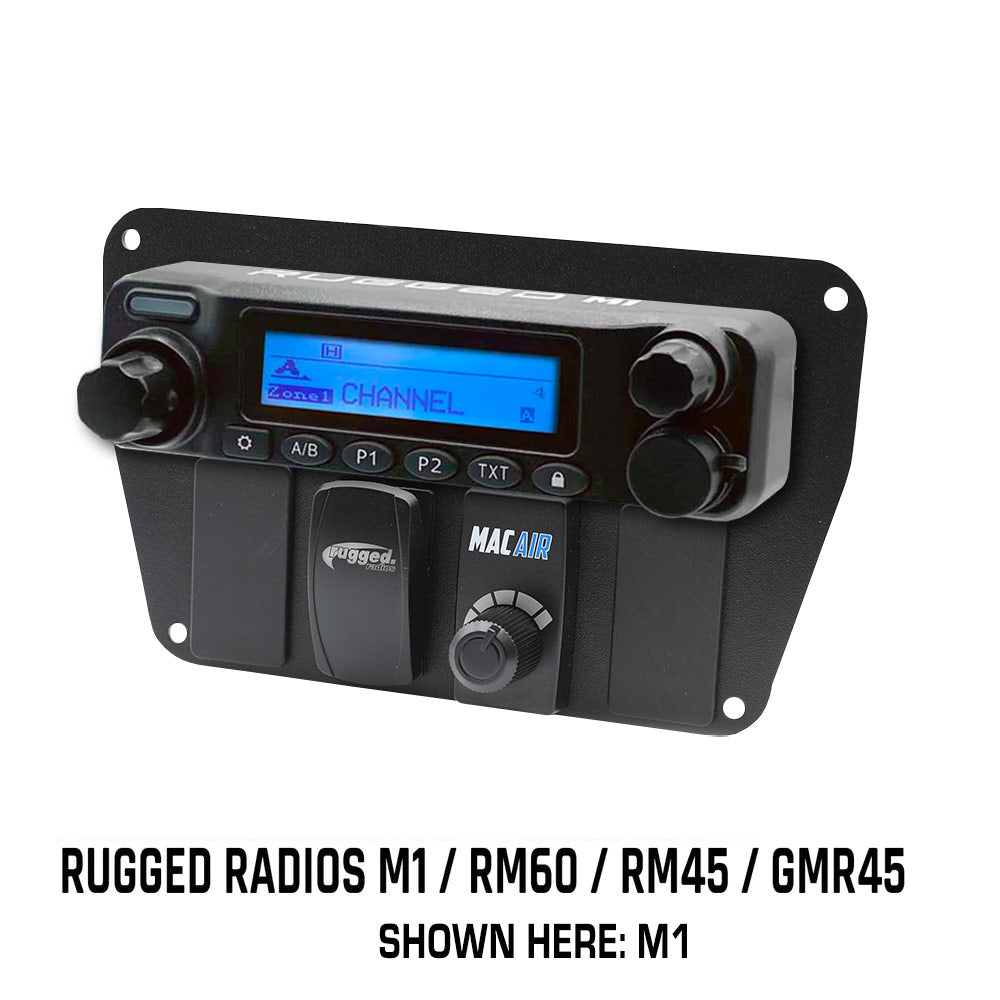 MULTI MOUNT INSERT OR STAND ALONE MOUNT FOR RUGGED RADIOS M1-GMR45-RM60-RM45 WITH ROCKER SWITCHES