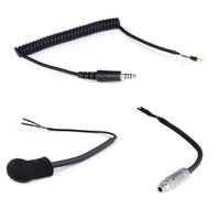 PELTOR COIL CORD HELMET KIT WITH FLEX BOOM MIC, 3.5MM EARBUD JACK, AND 4C PLUG