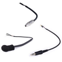 PELTOR STRAIGHT CORD HELMET KIT WITH FLEX BOOM MIC, 3.5MM EARBUD JACK, AND 4C PLUG