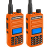 2 PACK - GMR2 HANDHELD GMRS FRS RADIO PAIR - BY RUGGED RADIOS - SAFETY ORANGE