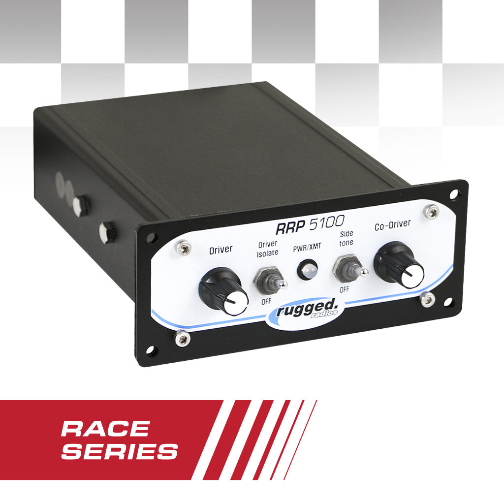 RRP5100 PRO RACE SERIES PANEL MOUNT 2 PERSON INTERCOM - WITH DSP