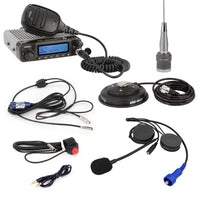 SINGLE SEAT KIT WITH M1-V DIGITAL AND ANALOG MOBILE RADIO & ALPHA BASS OVER THE HEAD HEADSET [OTU]