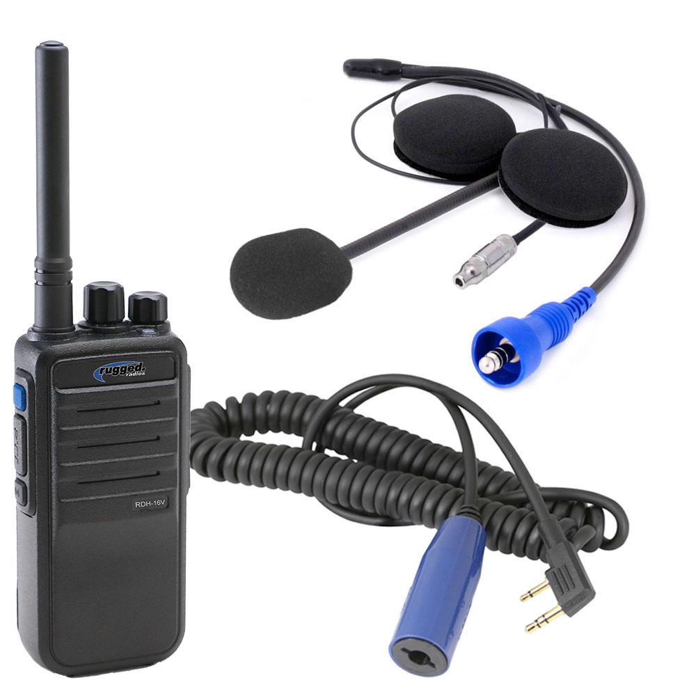 SINGLE SEAT KIT WITH DIGITAL RADIO AND HELMET KIT (UHF)