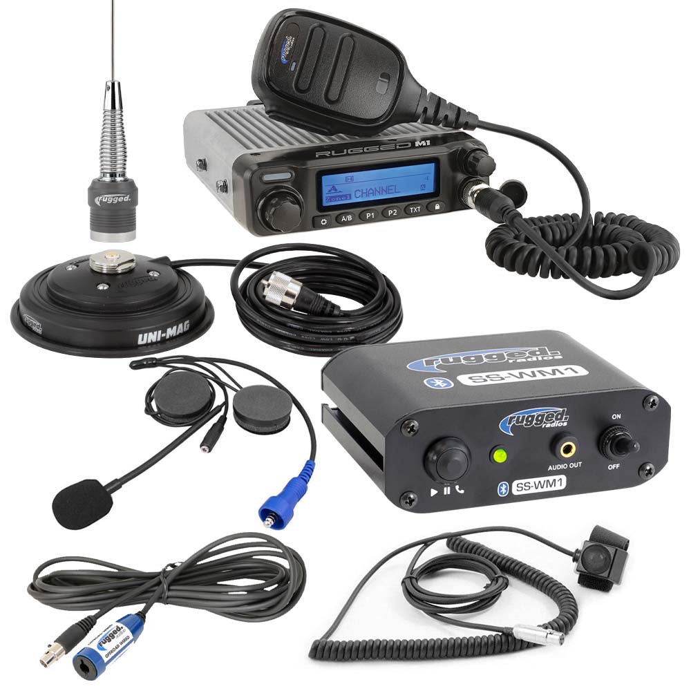 SS-WM1 SINGLE SEAT KIT WITH DIGITAL RADIO AND ALPHA BASS OVER THE HEAD HEADSET [OTU]
