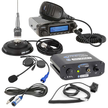 SS-WM1 SINGLE SEAT KIT WITH DIGITAL RADIO AND ALPHA BASS OVER THE HEAD HEADSET [OTU]