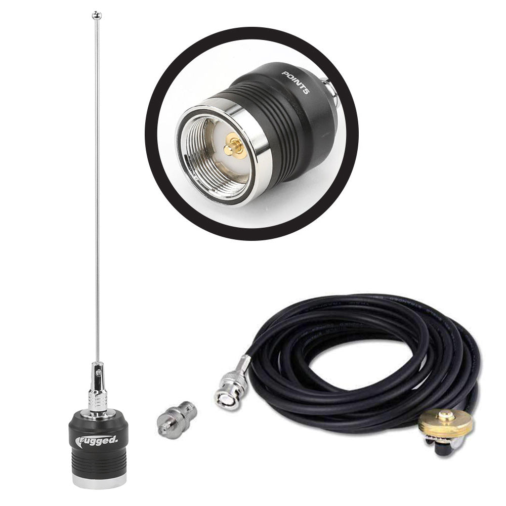 UHF EXTERNAL ANTENNA KIT FOR MOTOROLA HANDHELD RADIOS (UHF 450 - 470 MHZ)