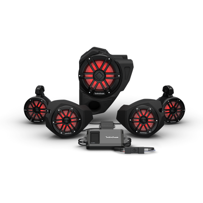 Rockford Fosgate '14+ RZR STG-4 Audio System: Ride Command(Gen-3) RZR14RC-STG4