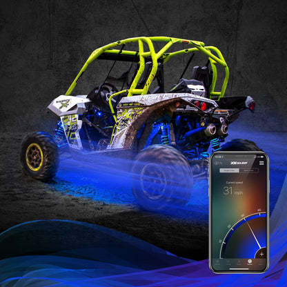 XK Glow 4PC RGB ROCK LIGHT